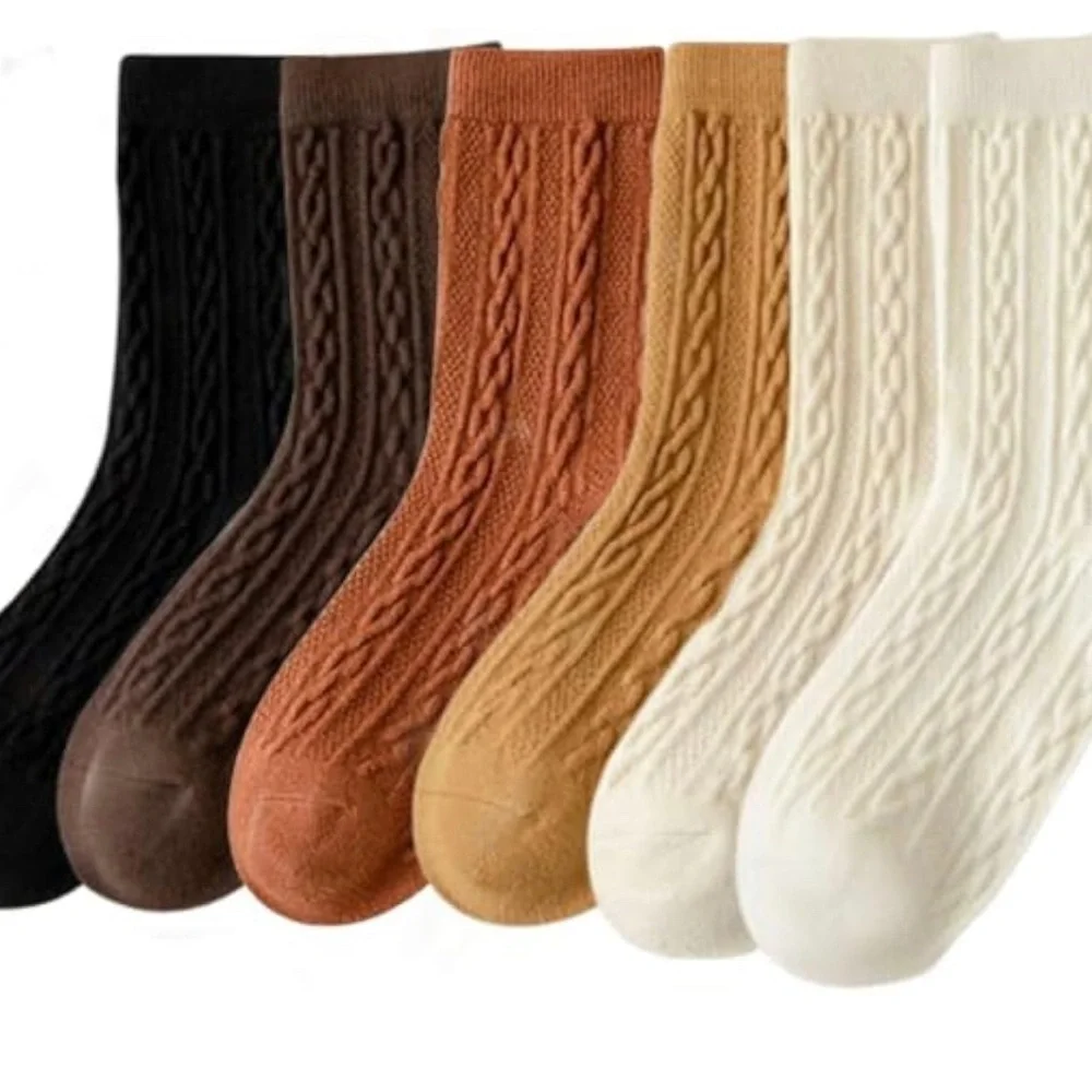 Cable Knit Slouchy Socks Cozy Fall​